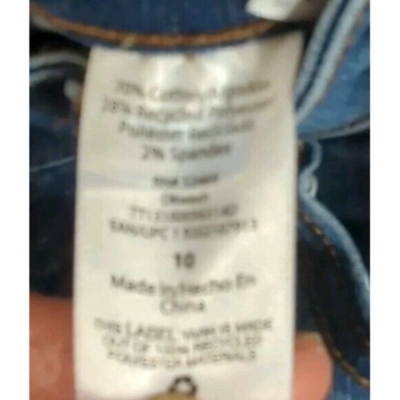 Time And Tru Women's Sz10 Blue Distressed Frayed High Rise Five Pocket Jeans - Picture 7 of 8